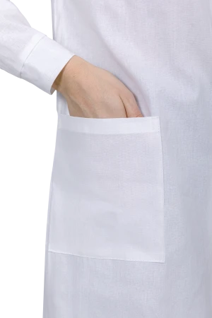 Халат БЯЗЬ женский от ОПЗ, белый Хал 002