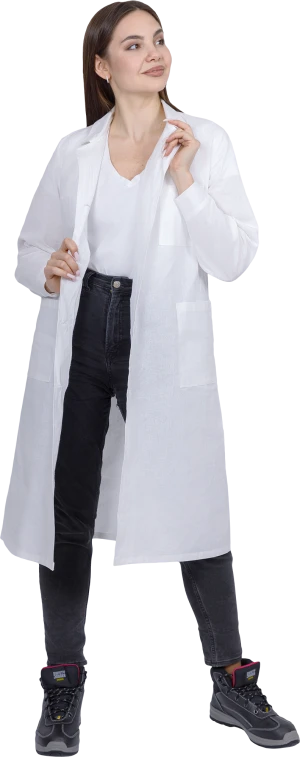 Халат БЯЗЬ женский от ОПЗ, белый Хал 002