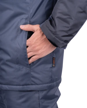 Костюм РОУД зимний, т.серый-черный Кос 491