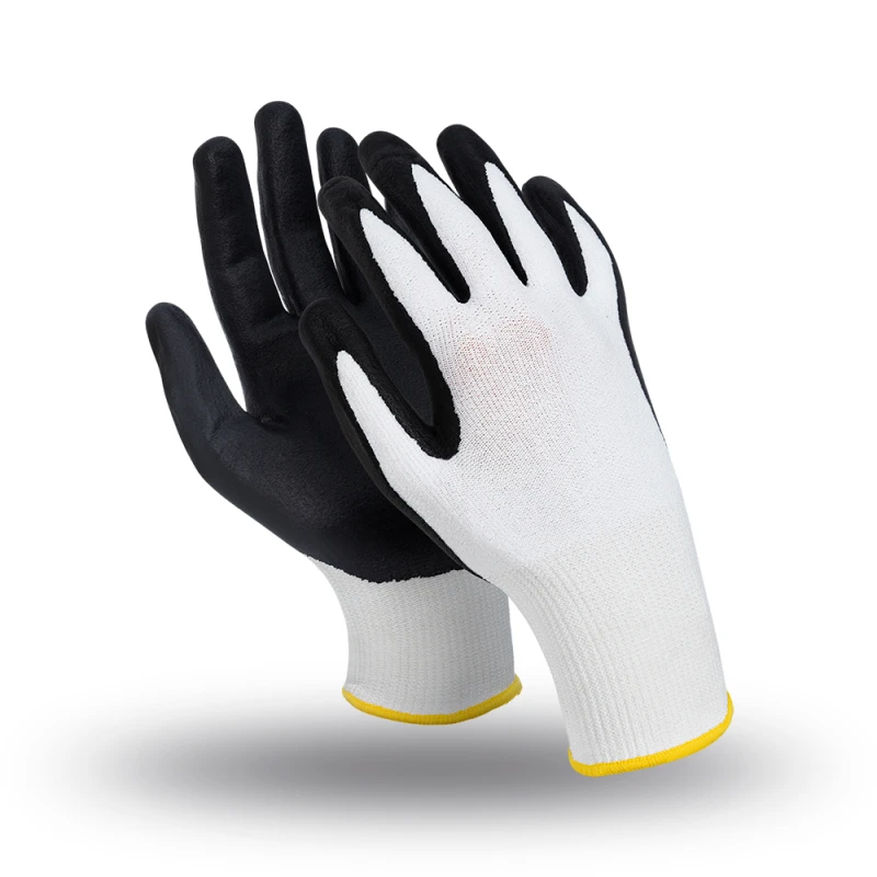 Перчатки ЮНИТ (MG-125), полиэфир, спандекс, нитрил частичный, оверлок Пер 774