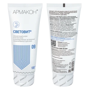 Крем СВЕТОВИТ от УФ-излучений диапазонов А В С (SPF30) 100 мл, (1358) Кре 028.01
