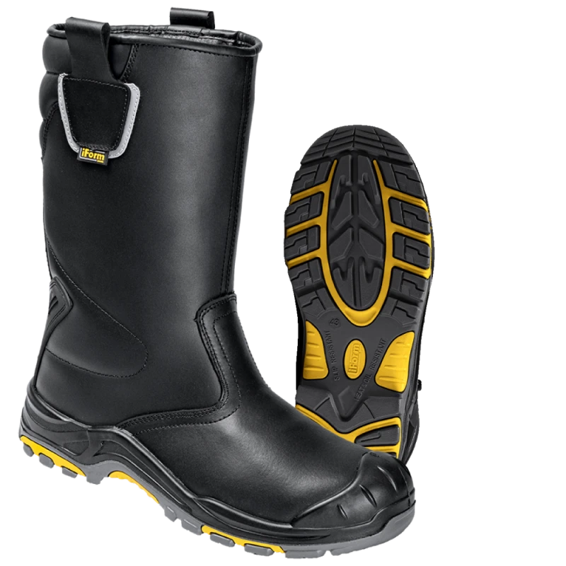 Сапоги iForm® ORIGINAL (ОРИДЖИНАЛ) с КП и КС шерст. мех, кожаные ПУ/нитрил