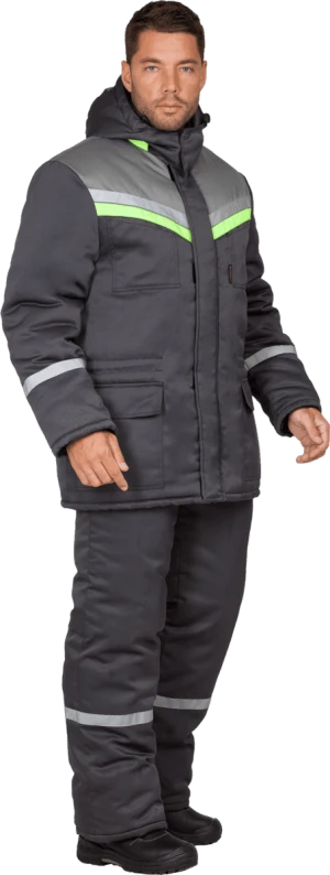 Костюм ВЬЮГА зимний, т/серый Кос 313