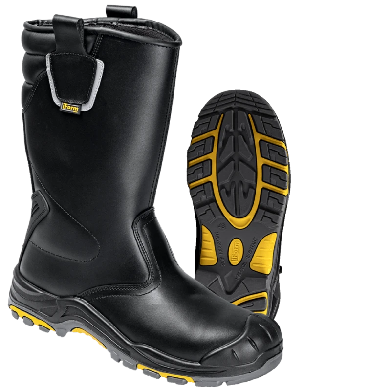 Сапоги iForm® ORIGINAL (ОРИДЖИНАЛ) с КП и КС, кожаные ПУ/нитрил