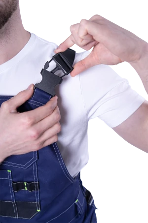 Полукомбинезон КОРПОРАЦИЯ летний, синий-черный Пком 1604