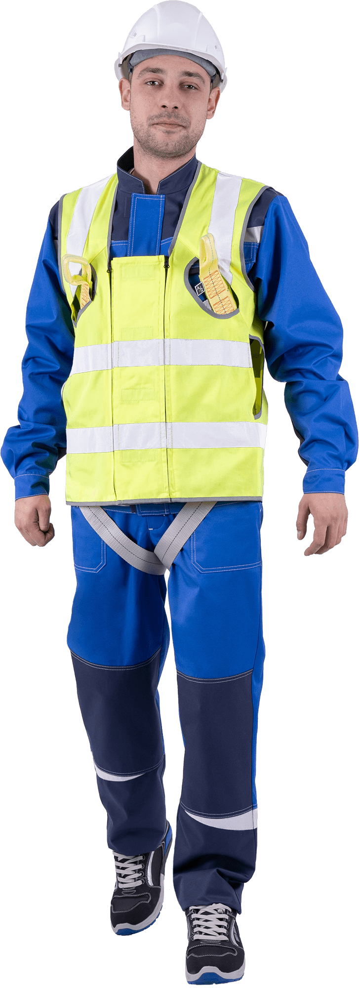 Жилет-накидка сигнальный для страховочной привязи, от механических воздействий и ОПЗ, флуоресцентный жёлтый Жил 522