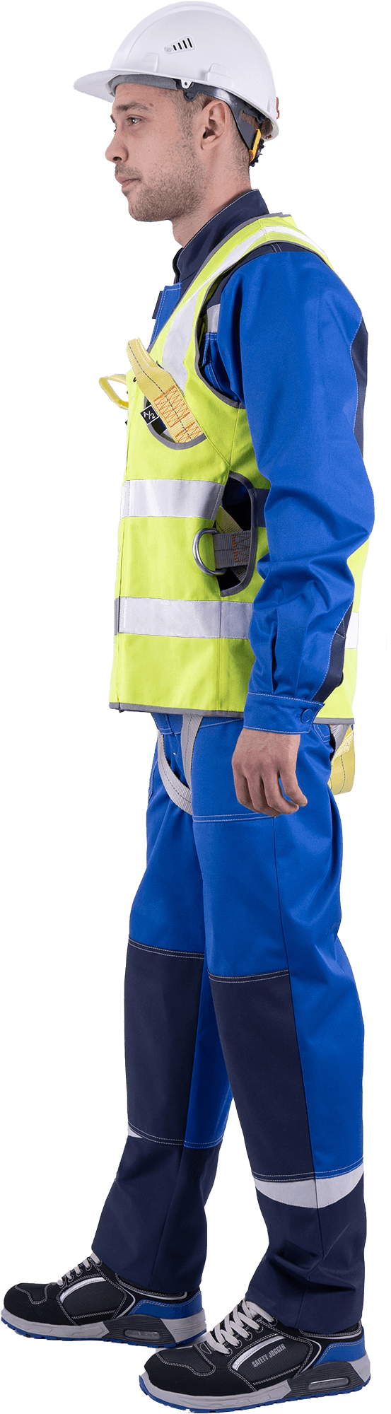 Жилет-накидка сигнальный для страховочной привязи, от механических воздействий и ОПЗ, флуоресцентный жёлтый Жил 522