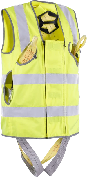 Жилет-накидка сигнальный для страховочной привязи, от механических воздействий и ОПЗ, флуоресцентный жёлтый Жил 522