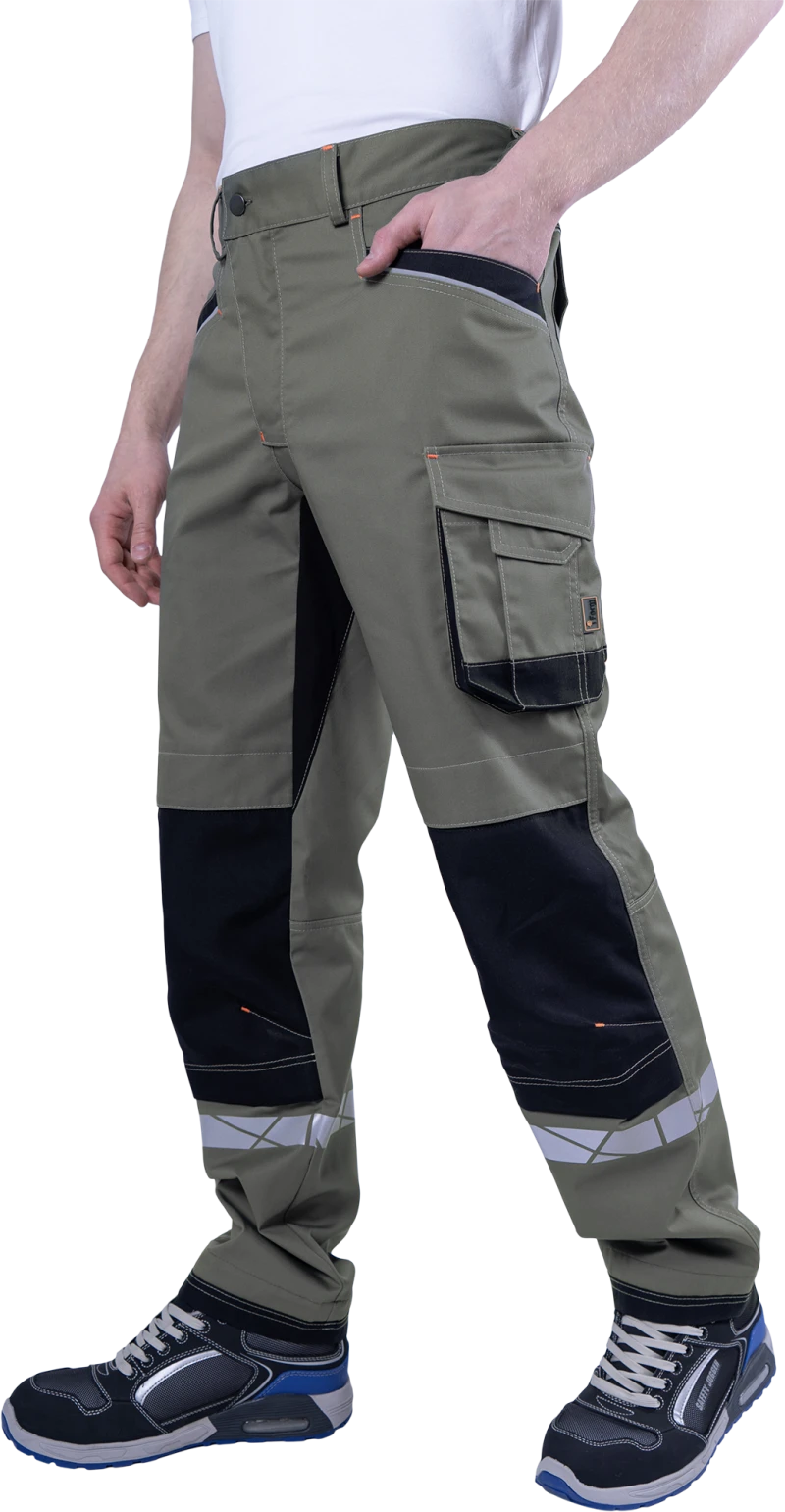 Брюки КОРПОРАЦИЯ летние, хаки-черный Брю 399