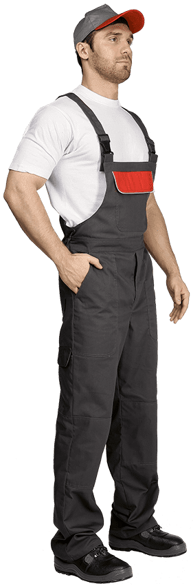 Костюм мужской НАВИГАТОР-2 от механических воздействий и ОПЗ (куртка, полукомбинезон), серый Кос 556