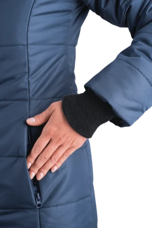 Пальто ФЬЮЖЕН зимнее, т/синий, женское Пал 002